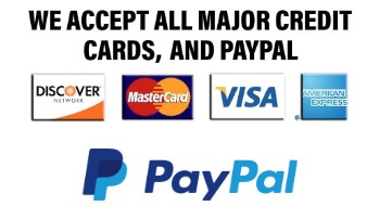 Admiral Services accepts credit cards, and paypal